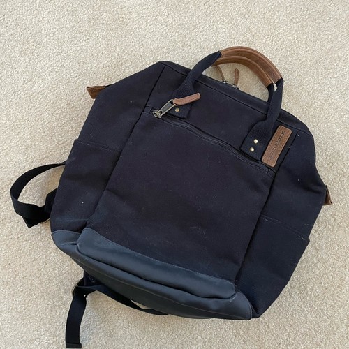Duluth Trading Company Vollblut schwarz Canvas Rucksack Tasche Beuteltasche Lederbesatz - Bild 14 von 17