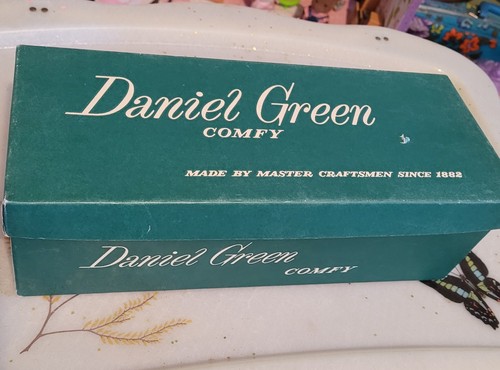 Vintage Daniel Green Brocade Slippers In Original Box - Picture 10 of 11