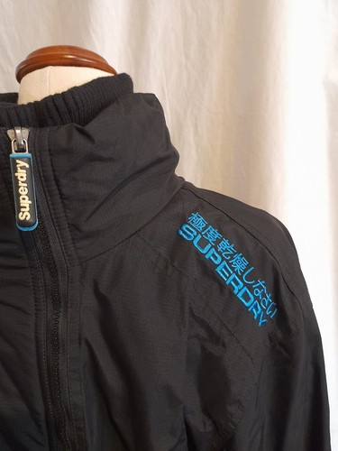 Superdry Windcheater Black Jacket Size Medium - Picture 2 of 5