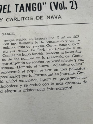 Carlos Gardel Los Tangos Del Recuerdo Antologia El Rey Del Tango Vol. 2 See Des - Picture 9 of 20