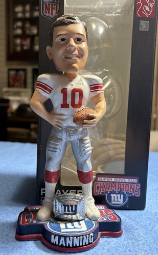 ELI MANNING New York Giants SuperBowl XLVI Bobblehead Forever Collectibles RARE
