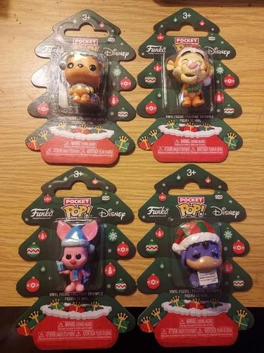Funko Pocket POP! Disney Holiday Tree: Winnie the Pooh Eeyore Tigger Piglet Set