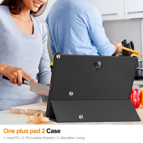 Housse Lobwerk pour One Plus Pad 2 Pad Pro 2024 12.1 housse étui protection - Photo 9/9