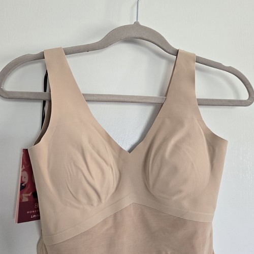 Honeylove Tan Shapewear V-Neck Top - Picture 2 of 14