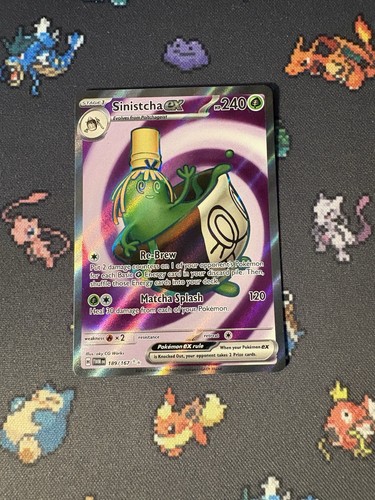 Pokémon Karten Sinistcha ex 189/167 Secret Rare Twilight Masquerade - (NM) - Bild 1 von 3