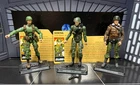 GI Joe 25th Grunt & 2 Hawk Figure Lot Toys 'R' Us  Senior Leadership w/Cards