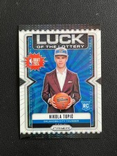 Nikola Topic 2024-25 Panini Prizm Lottery White Wave 20/20 #5