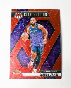 2024-25 LeBron James Panini Mosaic - City Edition Fast Break Red Prizm /99 #286