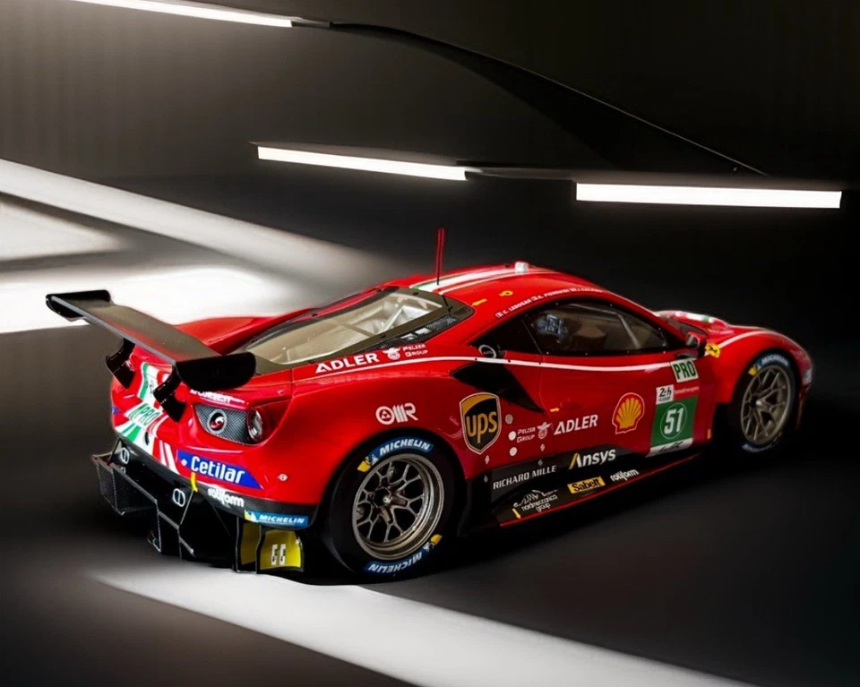 1:18 BBR FERRARI 488 GTE LEMANS 2021 TEAM AF CORSE #51 No MR D&G AMALGAM 183/248 - Image 3 of 4