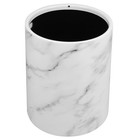  Plastic Waste Bin Garbage Can Bathroom Container Marble Pattern Trash