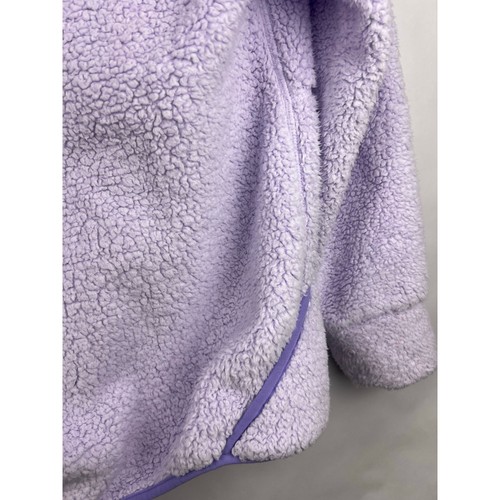Athleta Girl Hooded Sherpa Pullover, Lavender Purple Fleece Cozy Kangaroo Pocket - Picture 8 of 16