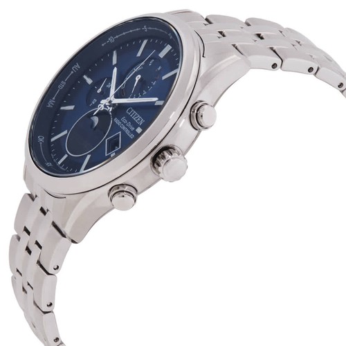 Reloj para hombre Citizen Eco-Drive fase lunar radiocontrolado esfera azul BY1030-50L - Imagen 2 de 7