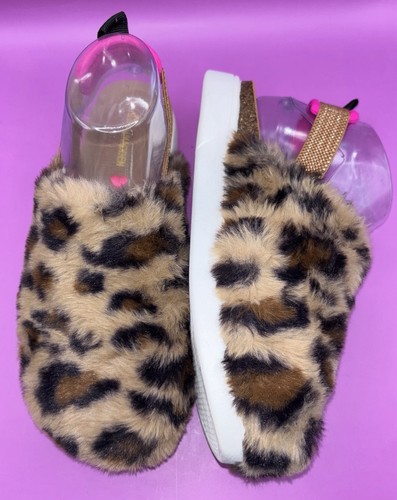 Steve Madden leopard print faux fur slingback shoes NEW! Women Sz 5m (0418) - Picture 5 of 13