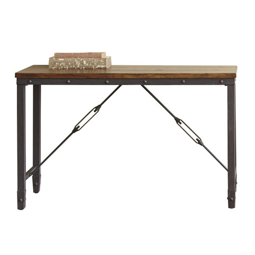 Ashford Console Table in Antiqued Honey Brown - Picture 1 of 4