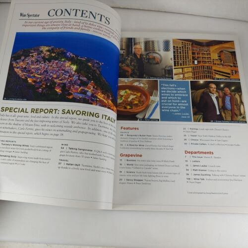 Wine Spectator Magazine 31. Oktober 2009 Italien Wein, Essen und Reisen genießen - Bild 7 von 10
