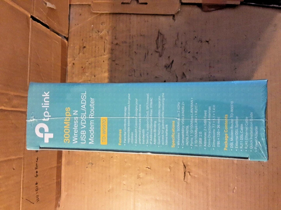tp-link 300mbps wireless n usb vdsl/adsl modem router TD-W9970 NEW - Image 4 of 4