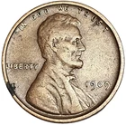 1909 VDB Lincoln Penny VF Free Shipping