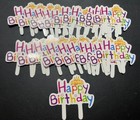 (C3) 25pcs "HAPPY BIRTHDAY" CUP CAKE TOPPERS FOR HAPPY BIRTHDAY
