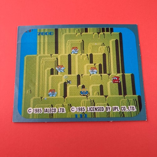 JALECO UPL 1985 Famicom Sticker Card Very Rare From Japan F/S - Picture 2 of 6