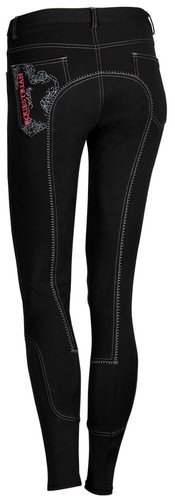 Harrys Horse Reithose Kirkham Vollbesatz Größe 164 schwarz Kinderreithose - Bild 2 von 2
