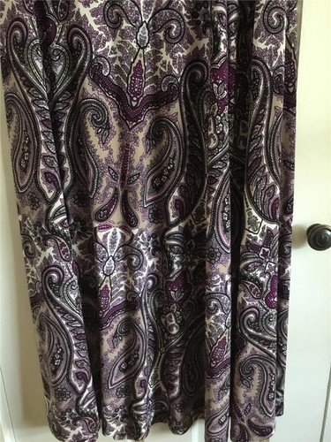 MUJER TALLA L PAISLEY INC VERANO FALDA VESTIDO NUEVO SIN ETIQUETAS ROSA/NEGRO MACY'S - Imagen 6 de 7