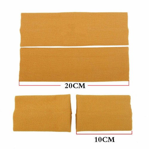 Cotton Knitted Rib Cuffs Sweater Arms Leg Jersey Ribbed Trim Fabric Black - Picture 5 of 21