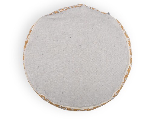 Demin Stripes Handwoven 100% Cotton Round Pouffe Seat Bean Bag Footstool - Picture 5 of 5