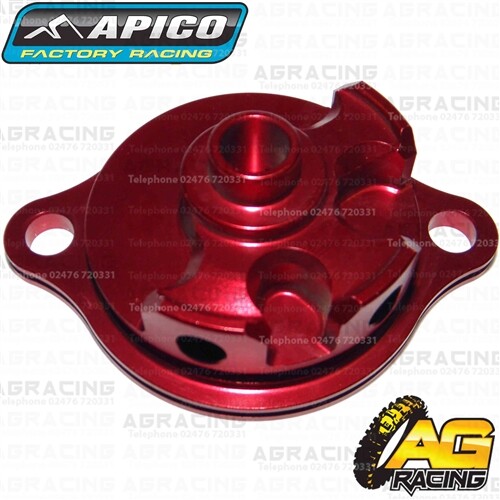 Apico Red Oil Filter Cover Cap For Honda CRF 150R 150RB 2007-2018 Motocross - Picture 2 of 3