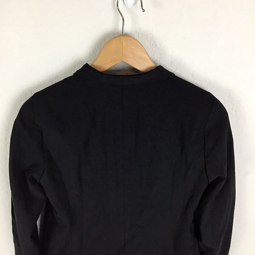 Eileen Fisher Jacket 2 Black Blazer V Neck Long Sleeve Wool Career Women’s NWT - Picture 5 of 9