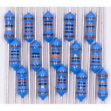 Resistor Kit, 1/4 Watt, Metal Film, 1 tolerance, 5 of each value, Set of 845