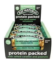 Eat Natural bars Protein packed with salted caramel 12 x 40g Fruit and nut bars