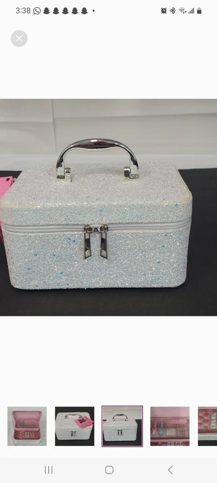 Claire’s Brillo Cosmético Imitación Stick On Kit de Arte en Uñas Estuche de Maquillaje Caja Nuevo con Etiquetas Foto 3 de 4