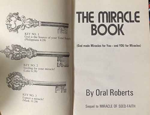 The Miracle Book by Oral Roberts Vintage Paperback First Edition 1st Print 1973 - Picture 3 of 7