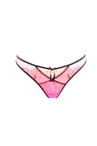 Agent maille String taille rose Provocateur perforée 2 en pour femmes OwCfRw
