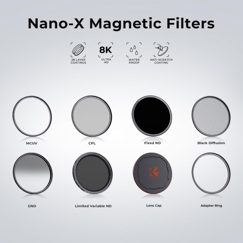 K&F Concept ND64 Magnetic Filter+Apater Ring+Cap 49/52/55/58/62/67/72/77/82mm - Picture 84 of 100