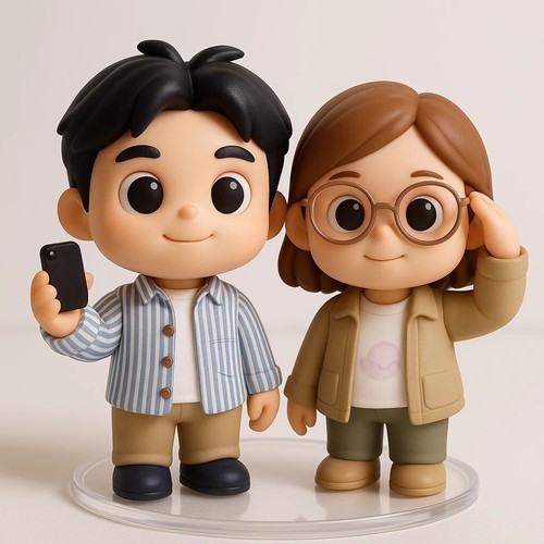 AI Picture Custom 3D Print Resin Doll Wedding Gift Cartoon Anime Figure Toys 8cm - Picture 6 of 23