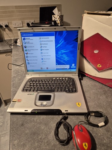 ACER Ferrari 3000 Laptop (READ AD) FERRARI Mouse + FAST UK 🇬🇧 DELIVERY! - Picture 5 of 12