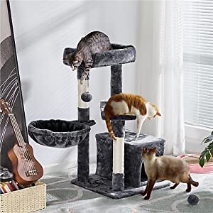BLOWOUT SALE 85cm Cat & Kitten Tree Climbing Tower with Scratching Post - Picture 8 of 12