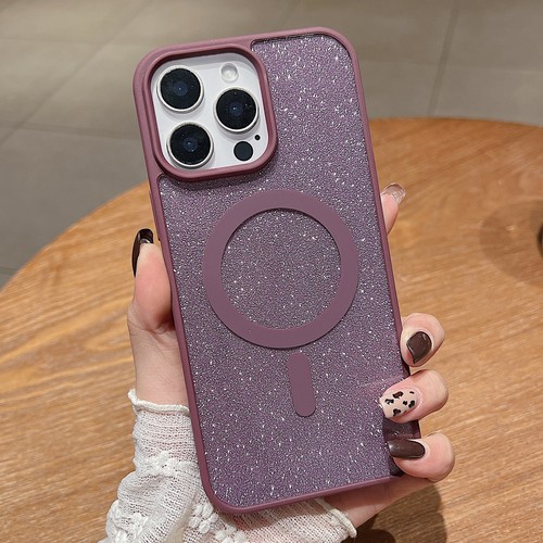 For iPhone 16e 2025/16 Pro Max/15 Mag safe Women Girls Bling Slim Magnetic Case - Picture 18 of 18