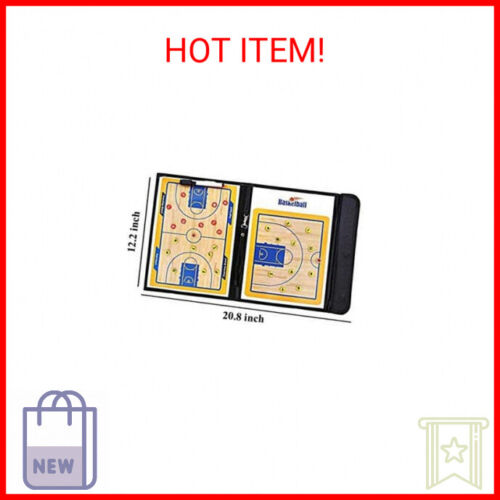 Basketball Coaching Board Coaches Clipboard Tactical Magnetic Board Kit with Dry - Picture 2 of 2
