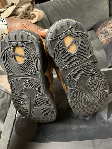 Size 12 - Nike Air More Money Metallic Gold 2018 - Picture 4 of 4