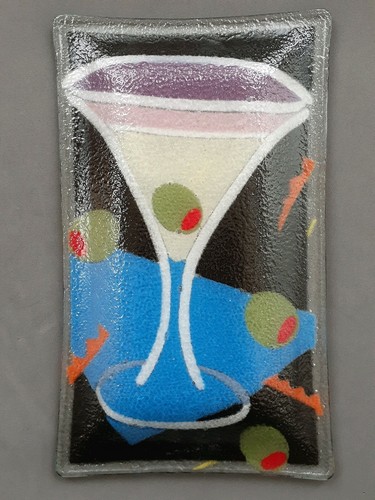 Vintage Art Glass tray "Martini" - Bild 8 von 12