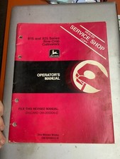John Deere 815 and 825 Series Row-Crop Cultivators Operators Manual OM-N200015