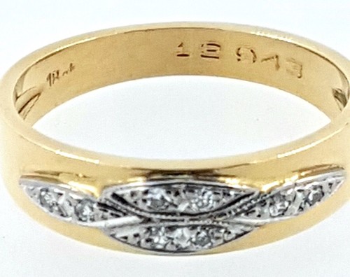 18K Diamond Set Eternity RING, 750 yellow gold - Picture 3 of 10