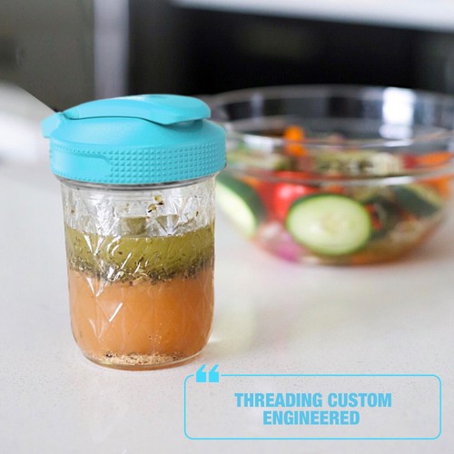 Masontops Multi Top - 2 Pack - Regular Mouth Mason Jar Lids with Easy Pour Spout - 第 6/6 張圖片