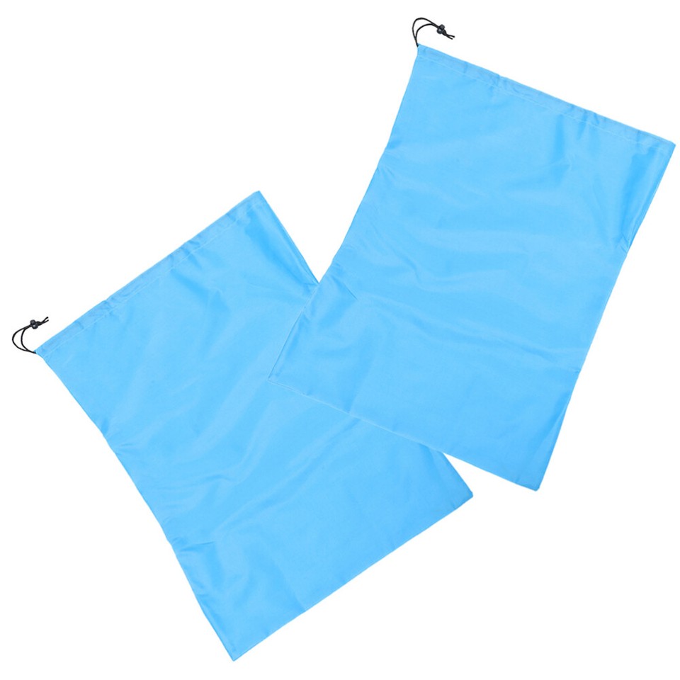 2 Pcs Laundry Bags Large Polyester Drawstring Dirty Clothes Storage