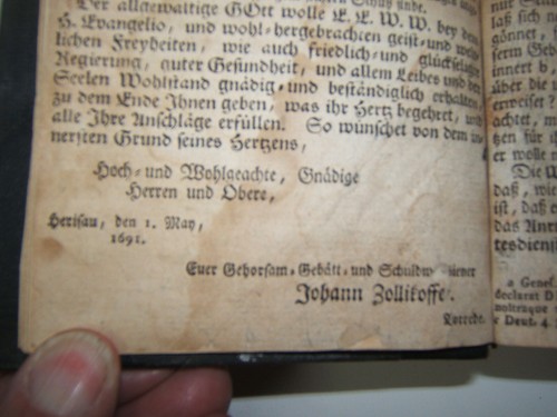 Johann Zollitosser 1691 German Theology Book Leather Binding - Picture 6 of 7