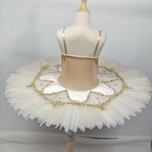 Profi Ballett Kleid Aufführungskostüm Pfannkuchen Tutu Ballerina Kostüm - Bild 10 von 16