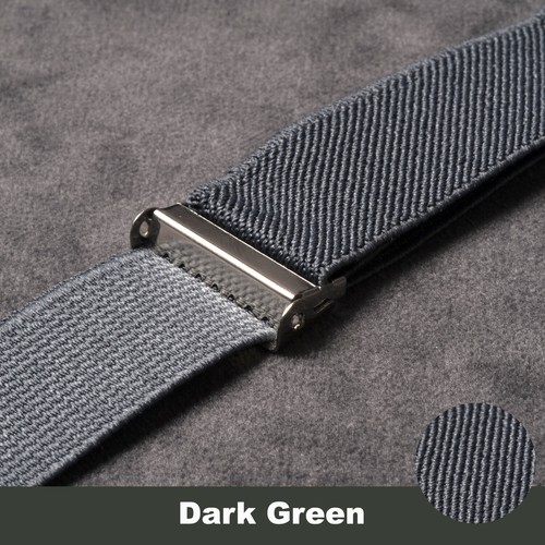 Mens Suspenders 3,6 Clips Y Back Heavy Duty Clips Wide Adjustable Elastic Braces - Picture 52 of 103