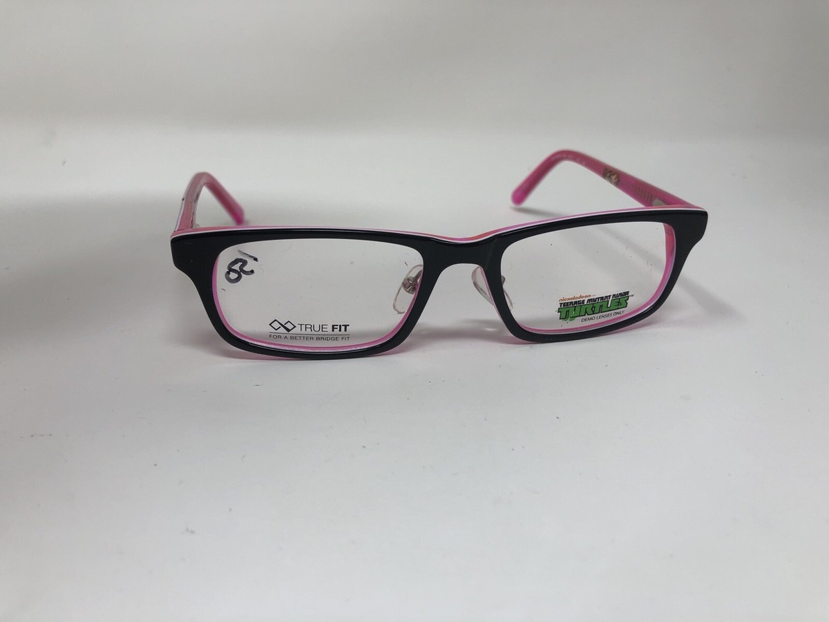 37ブレインタートル Ninja Turtles Eyeglasses Frame SHURIKEN PINK 48-17-130 Black